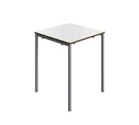 Titan Fully Welded Classroom Table|600x600x710|White-Grey