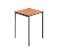 Titan Fully Welded Classroom Table|600x600x760|Beech-Grey