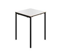 Titan Fully Welded Classroom Table|600x600x760|White-Black