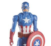 Titan Hero Series Captain America Action Figure, 30 cm Toy, Inspired by Marvel Universe, For Kids Aged From 4 Years