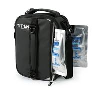Titan High Performance Fridge Cold Expandable Insulated Lunch Box - Black/Silver