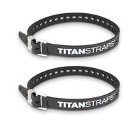Titan Industrial Straps - Safety Strap Set to Secure Splits, Cargo Bikes, Garden Hoses, Wood Working Projects - 70 lb. Working Load, 25" Length, Black, 2-Pack