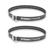 Titan Industrial Straps - Safety Strap Set to Secure Splits, Cargo Bikes, Garden Hoses, Wood Working Projects - 70 lb. Working Load, 36" Length, Black, 2-Pack