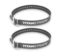 Titan Industrial Straps - Safety Strap Set to Secure Splits, Cargo Bikes, Garden Hoses, Wood Working Projects - 70 lb. Working Load, 30" Length, Black, 2-Pack