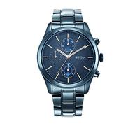 Titan Neo Splash Quartz Multifunction Midnight Blue Dial Metallic Blue Stainless Steel Strap Watch for Men - NT1805QM01