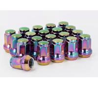 TITAN NUTS M12x1.5 Wheel Nuts - Compatible with Ford Focus inc ST and RS - Petrol/Neo Chrome/Burnt Titanium Multi Colour