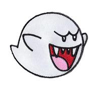 Titan One Europe - Ghost Boo Mario embroidered patch (iron-on)