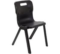 TITAN ONE-PIECE Chair Plastic Without armrest Black T6-BK 470 x 530 x 158 mm 14+ years