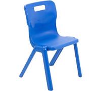 TITAN ONE-PIECE Chair Plastic Without armrest Blue T4-B 430 x 430 x 107 mm 8-11 years