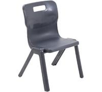 TITAN ONE-PIECE Chair Plastic Without armrest Charcoal T3-C 430 x 420 x 107 mm 6-8 years