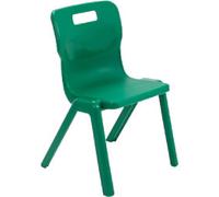 TITAN ONE-PIECE Chair Plastic Without armrest Green T4-GN 430 x 430 x 107 mm 8-11 years