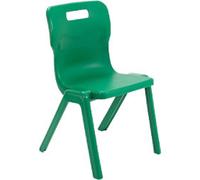 TITAN ONE-PIECE Chair Plastic Without armrest Green T5-GN 470 x 500 x 115 mm 11-14 years
