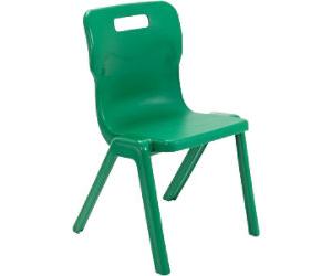 TITAN ONE-PIECE Chair Plastic Without armrest Green T5-GN 470 x 500 x 115 mm 11-14 years