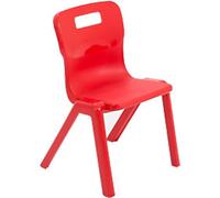 TITAN ONE-PIECE Chair Plastic Without armrest Red T2-R 360 x 345 x 97 mm 4-6 years
