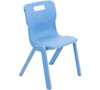 TITAN ONE-PIECE Chair Plastic Without armrest Sky Blue T4-CB 430 x 430 x 107 mm 8-11 years