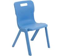 TITAN ONE-PIECE Chair Plastic Without armrest Sky Blue T5-CB 470 x 500 x 115 mm 11-14 years