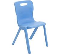 TITAN ONE-PIECE Chair Plastic Without armrest Sky Blue T6-CB 470 x 530 x 158 mm 14+ years