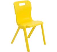 TITAN ONE-PIECE Chair Plastic Without armrest Yellow T6-Y 470 x 530 x 158 mm 14+ years