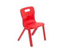 Titan One Piece Chair Size 2 - 310mm Seat Height - Red - T2-R