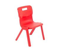 TITAN ONE-PIECE Chair Plastic Without armrest Red T3-R 430 x 420 x 107 mm 6-8 years