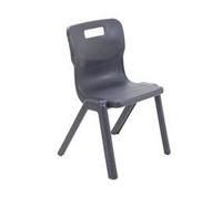 Titan One Piece Classroom Chair 432x408x690mm Charcoal KF72167