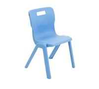 Titan One Piece Chair Size 4 - 380mm Seat Height - Sky Blue - T4-CB