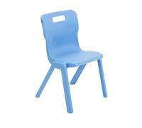 Titan One Piece Chair Size 4 - 380mm Seat Height - Sky Blue - T4-CB