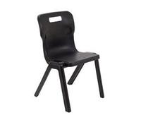 Titan One Piece Chair Size 5 - 430mm Seat Height - Black - T5-BK