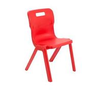 Titan One Piece Chair Size 5 - 430mm Seat Height - Red - T5-R