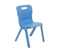 TITAN ONE-PIECE Chair Plastic Without armrest Sky Blue T5-CB 470 x 500 x 115 mm 11-14 years