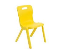 Titan One Piece Chair Size 5 - 430mm Seat Height - Yellow - T5-Y