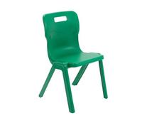 TITAN ONE-PIECE Chair Plastic Without armrest Green T5-GN 470 x 500 x 115 mm 11-14 years