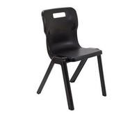 TITAN ONE-PIECE Chair Plastic Without armrest Black T6-BK 470 x 530 x 158 mm 14+ years