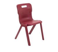 Titan One Piece Chair Size 6 - 460mm Seat Height - Burgundy - T6-BU