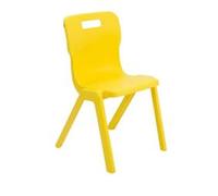 TITAN ONE-PIECE Chair Plastic Without armrest Yellow T6-Y 470 x 530 x 158 mm 14+ years