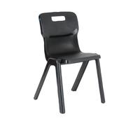Titan One Piece Classroom Chair 363x343x563mm Charcoal (Pack of 10) KF838707
