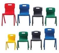 Titan One Piece Classroom Chair 435x384x600mm Green KF72161