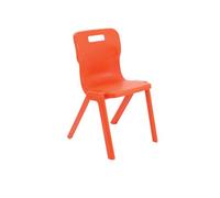 Titan One Piece Classroom Chair 482x510x829mm Orange KF78530