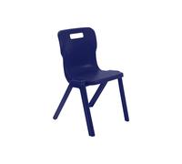 Titan One Piece School Classroom Chair, 13+ Years - 37wx41dx46h (cm), Midnight Blue