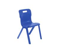 Titan One Piece School Classroom Chair, 8- 9 Years - 34wx33dx38h (cm), Blue