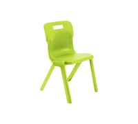 Titan One Piece School Classroom Chair, 8- 9 Years - 34wx33dx38h (cm), Lime