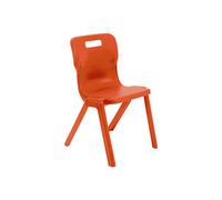 Titan One Piece School Classroom Chair, 8- 9 Years - 34wx33dx38h (cm), Orange