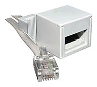 Titan Plug to BT Socket RJ11 White
