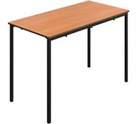TITAN Rectangular Table MDF (Medium-Density Fibreboard) Brown Black 1,100 x 550 x 710 mm 11-14 years