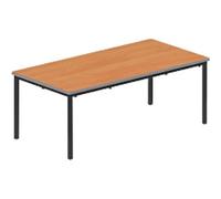 TITAN Rectangular Table MDF (Medium-Density Fibreboard) Brown Black 1,200 x 600 x 460 mm 3-4 years