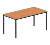 TITAN Rectangular Table MDF (Medium-Density Fibreboard) Brown Black 1,200 x 600 x 590 mm 6-8 years