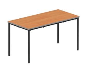 TITAN Rectangular Table MDF (Medium-Density Fibreboard) Brown Black 1,200 x 600 x 640 mm 8-11 years