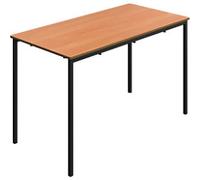 TITAN Rectangular Table MDF (Medium-Density Fibreboard) Brown Black 1,200 x 600 x 710 mm 11-14 years