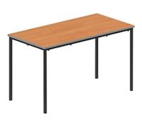 TITAN Rectangular Table MDF (Medium-Density Fibreboard) Brown Black 1,200 x 600 x 710 mm 11-14 years