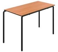 TITAN Rectangular Table MDF (Medium-Density Fibreboard) Brown Black 1,200 x 600 x 760 mm 14+ years